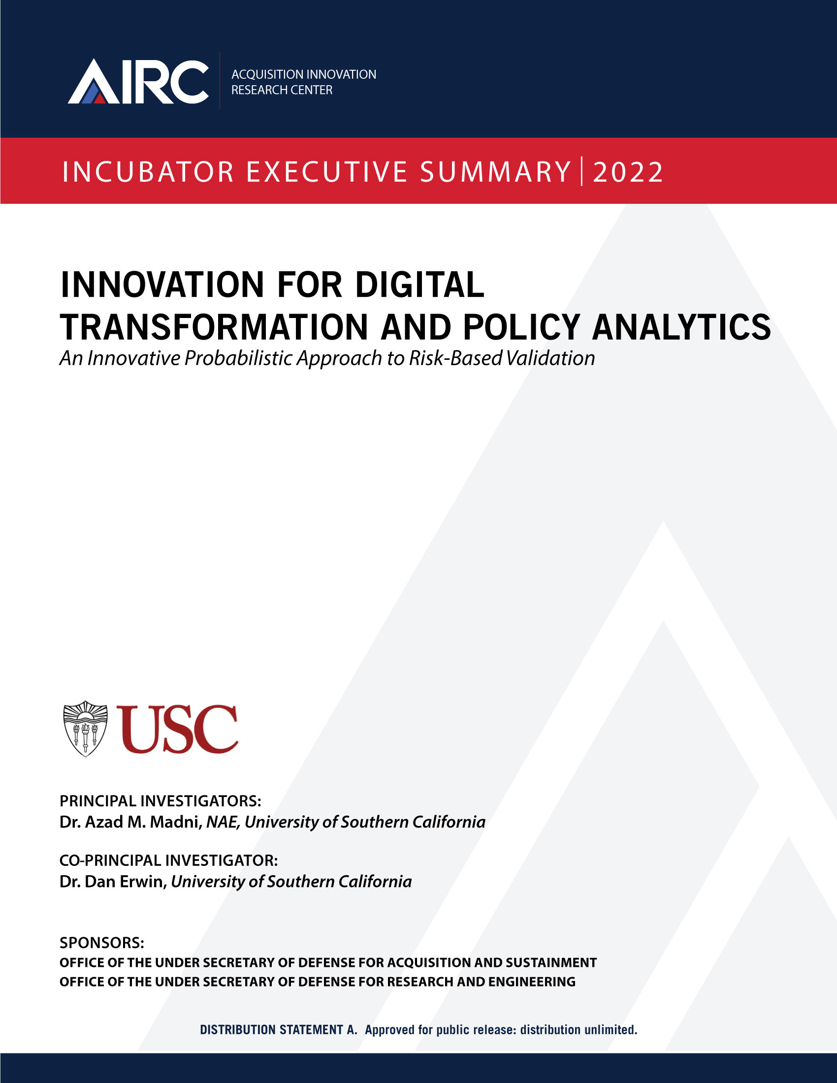 Innovation for Digital Transformation and Policy Analytics - The